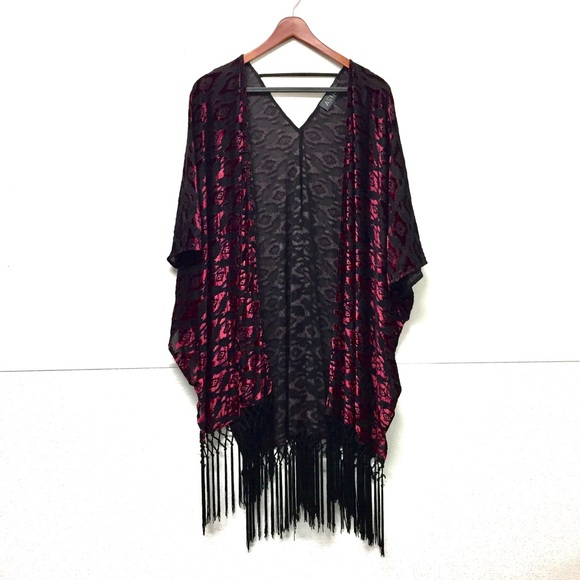 Astr Sweaters - Astr Fringe Boho Duster
